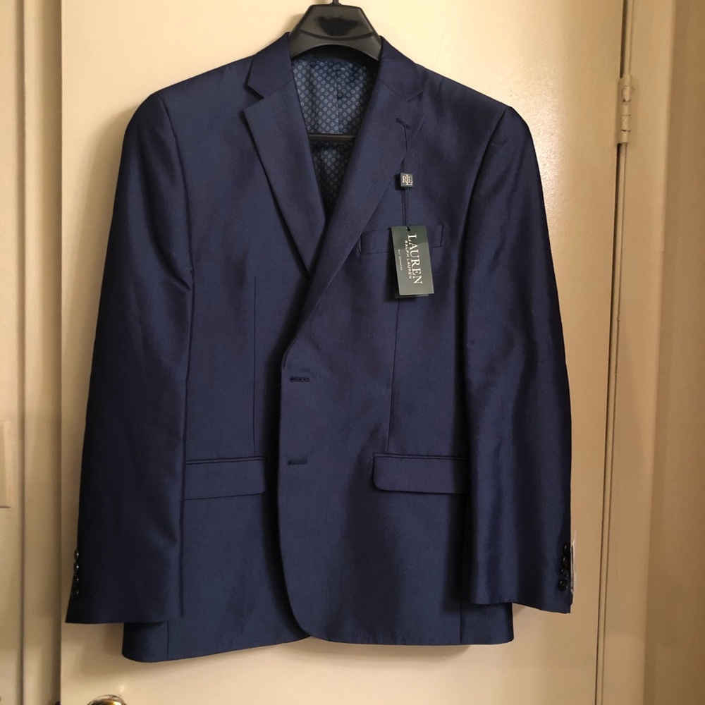 Ralph Lauren Blue Suit Jacket Size 42R